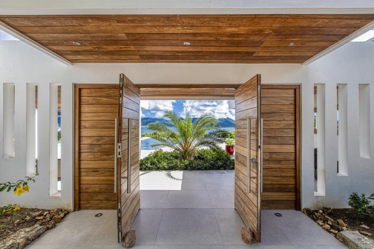 Location villa Saint Martin Terres Basses - villa 5 chambres 10 prsonnes - 300m de la plage de Baie aux Prunes - Vue mer et Piscine (32)